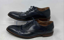 Load image into Gallery viewer, Moretti Mens Dark Blue Leather Wingtip Lace-Up Oxford Dress Shoes Size 12
