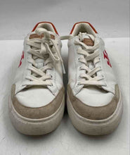 Load image into Gallery viewer, Authentic Tory Burch Womens Andrea White Orange Lace-Up Sneaker Shoes Size 8.5M

