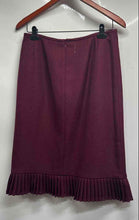 Load image into Gallery viewer, Jones Wear Womens Wine Single-Breasted 2-Piece Skirt And Blazer Set Size 8
