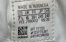 Load image into Gallery viewer, Adidas Womens Superstar FY1155 Silver White Low Top Sneakers Shoes Size 7.5
