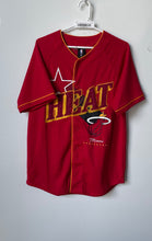 Load image into Gallery viewer, NBA Mens Red Miami Heat Short Sleeve Basketball Jersey Size Medium
