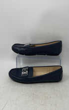 Load image into Gallery viewer, Calvin Klein Womens Kclonie Blue Leather Slip-On Moc Toe Loafer Flats Size 7.5 M
