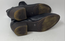 Load image into Gallery viewer, Lucky Brand Womens Basel Black Leather Block Heel Side-Zip Ankle Booties Sz 9.5
