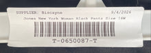 Load image into Gallery viewer, Jones New York Womens Black Flat Front Stretch Straight Leg Ankle Pants Size 16W
