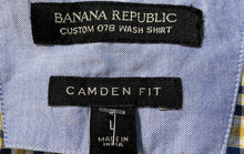 Load image into Gallery viewer, Banana Republic Mens Multicolor Cotton Button-Up Shirt Size Large
