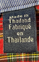 Load image into Gallery viewer, Tommy Hilfiger Mens Red Plaid Cotton Button-Down Long Sleeve Dress Shirt Size L
