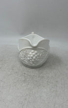 Load image into Gallery viewer, White Embossed Grapes Tableware Tea Coffee Glass Milk Pitcher Creamer
