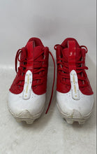 Load image into Gallery viewer, Under Armour Kids Harper 9 RM 3027452-103 Red White Baseball Cleats Size 6Y
