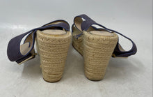 Load image into Gallery viewer, Kenneth Cole Womens Olivia Cross Beige Purple Open Toe Espadrille Sandals Size 7
