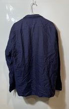 Load image into Gallery viewer, Hugo Boss Mens Blue Striped Cotton Regular Fit Button-Up Shirt Size 2XL
