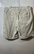 Load image into Gallery viewer, Bugatchi Mens Beige Flat Front Slash Pocket Cuffed Chino Shorts Size 34
