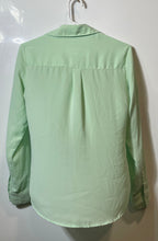 Load image into Gallery viewer, Express Womens Portofino Green Slim Fit Long Sleeve Button-Up Shirt Size XS

