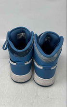 Load image into Gallery viewer, Nike Kids Air Jordan 1 Mid Blue White Lace-Up Mid Top Sneaker Shoes Size 6.5Y
