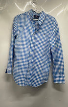 Load image into Gallery viewer, Vineyard Vines Mens Blue White Plaid Long Sleeve Slim Fit Button-Up Shirt Size S
