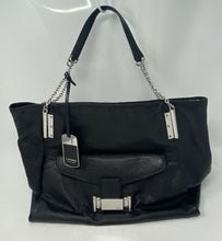 Load image into Gallery viewer, Authentic Lauren Ralph Lauren Womens Black Double Handle Tote Handbag Damaged
