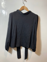 Load image into Gallery viewer, Authentic Carolina Herrera Womens Black Long Sleeve Blouse Top Size XL Worn

