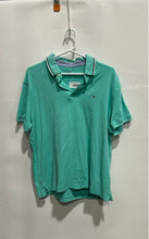 Load image into Gallery viewer, Tommy Hilfiger Mens Green Short Sleeve Collared Polo Shirt Size L/G
