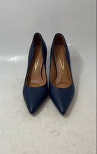 Load image into Gallery viewer, Vizzano Womens Blue Leather Pointed Toe Slip-On High Stiletto Pump Heels Size 5
