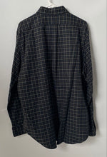 Load image into Gallery viewer, Ralph Lauren Mens Black Tattersall Plaid Print Classic Fit Button-Up Shirt Sz XL
