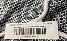 Load image into Gallery viewer, Ted Baker Mens Black White Geometric Print Long Sleeve Button-Up Shirt Size 6
