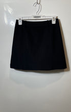 Load image into Gallery viewer, Express Womens Black Lined Belt Loops Back Zip Mini Skirt Size 0
