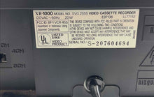 Load image into Gallery viewer, OSP HQ XR-1000 SVG 2555 Black Wired VHS Video Cassette Recorder Not Tested
