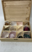 Load image into Gallery viewer, Lot Of Assorted Mineral And Fossil Specimens Display Collection Box
