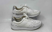 Load image into Gallery viewer, Michael Kors Womens White And Silver Low Top Lace-Up Sneakers Shoes Size 8M
