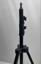 Load image into Gallery viewer, Trimax N7307 Black Compact Heavy-Duty Adjustable Collapsed 7ft Tripod Stand
