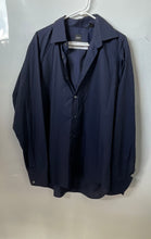 Load image into Gallery viewer, Hugo Boss Mens Blue Striped Cotton Long Sleeve Collared Button-Up Shirt Size XL

