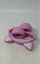 Load image into Gallery viewer, Pink Cat Ear Design Long Wired Over Ear Headphone Not Tested
