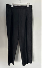 Load image into Gallery viewer, Mario Rinaldi Mens Black White Striped Blazer &amp; Pants 2 Piece Suit Set Size 42L
