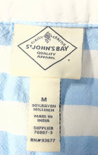 Load image into Gallery viewer, St. John's Bay Womens Blue White Striped Drawstring Waist Mini Dress Size Medium
