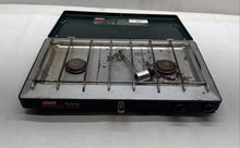 Load image into Gallery viewer, Coleman Black Perfect Flow 2-Burner Green Propane Portable Stove Not Tested

