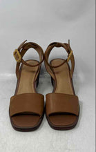Load image into Gallery viewer, Crown Vintage Womens Railynn Brown Wedge Heel Ankle Strap Sandals Size 9.5M

