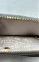 Load image into Gallery viewer, Kate Spade New York Womens Silver Glitter Leather Zip Top Wristlet Wallet
