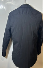 Load image into Gallery viewer, Zara Mens Black Long Sleeve Slim Fit Stretch Odor Free Button-Up Shirt Size S

