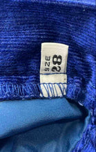 Load image into Gallery viewer, Authentic Armani Jeans Womens Blue Corduroy Straight Leg Jeans Size EUR 28

