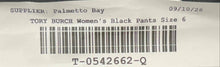Load image into Gallery viewer, Tory Burch Womens Black Regular Fit Straight-Leg Flat Front Trouser Pants Size 6
