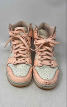 Load image into Gallery viewer, Nike Womens Dunk High White Light Pink Leather Lace-Up Sneakers Shoes Size 8.5
