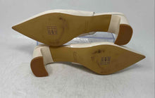Load image into Gallery viewer, Catherine Malandrino Womens White Pointed Toe Slip-On Slingback Heels Size 10
