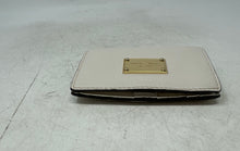 Load image into Gallery viewer, Michael Kors Womens White Pebbled Leather Inner Divider ID Window Bifold Wallet
