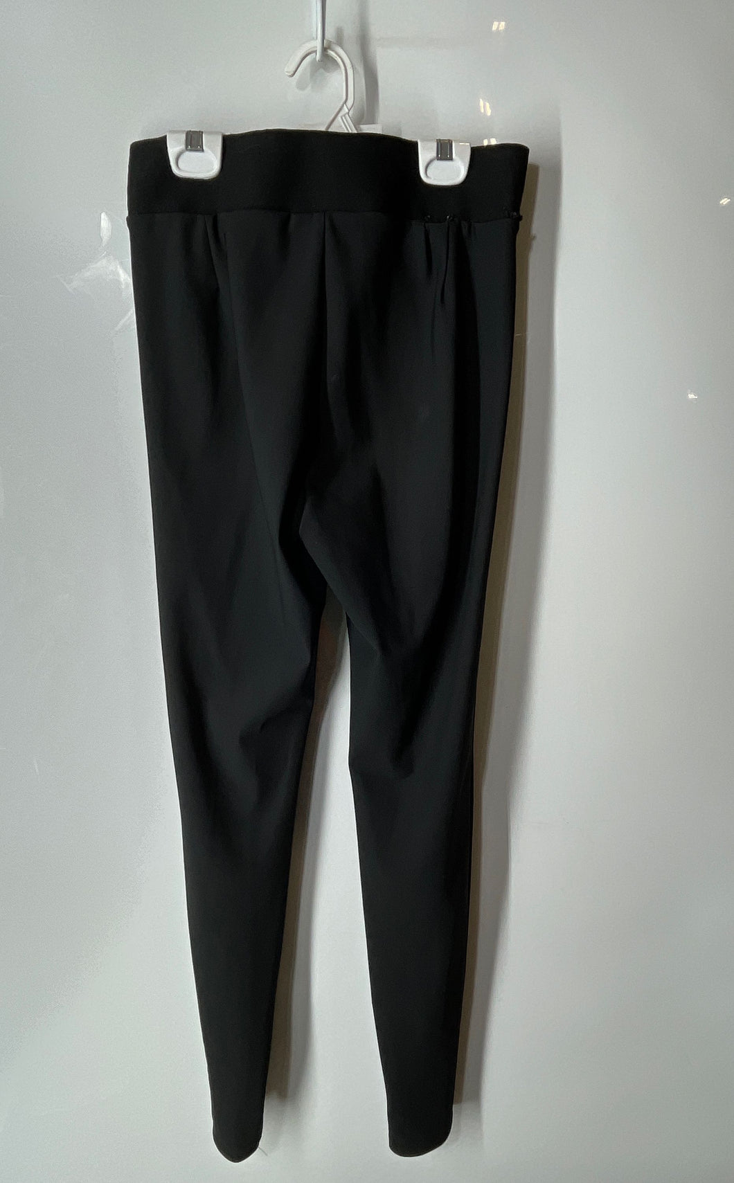Zara Womens Black Zipped Pocket Elastic Waist Ankle Leggings Pants Size Medium