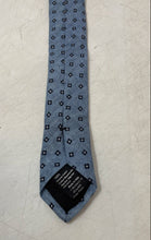 Load image into Gallery viewer, Hugo Boss Mens Blue Printed Cotton Keeper Loop Adjustable Designer Tie
