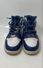 Load image into Gallery viewer, Nike Boys Air Jordan 1 Mid 554725-413 Blue Green Lace-Up Sneakers Shoes Size 6Y
