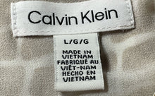 Load image into Gallery viewer, Calvin Klein Womens Beige White Giraffe Print Balloon Sleeve Blouse Top Size L
