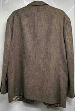 Load image into Gallery viewer, Philippe Laurent Paris Mens Brown Tweed Notch Lapel Four-Button Blazer Size 46
