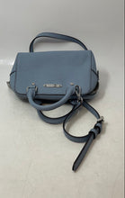 Load image into Gallery viewer, Michael Kors Womens Baby Blue Leather Detachable Strap Mini Satchel Bag
