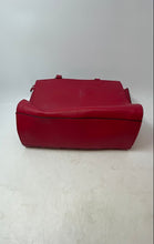 Load image into Gallery viewer, Guess Crimson Womens Red Faux Leather Quilted Shoulder Strap Satchel Handbag
