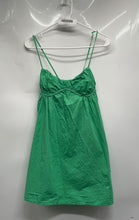 Load image into Gallery viewer, Zara Womens Green Collarless Sleeveless Pullover Short A-Line Dress Size Small
